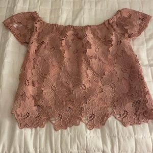 Cute Lace Floral Blouse